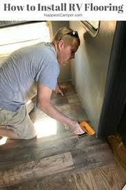 Rv Flooring How To Install Step By Step Camper Flooring Vintage Camper Rv Repair