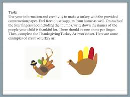 Put them together and you have your thanksgiving turkey name. Working With Families Project Thanksgiving Turkey Art University Of Hawaii At Manoa Jessica Kim Gr K And Lauren Saito Gr 2 Ppt Download