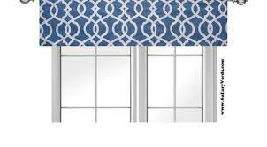 Blue Valance Kitchen Valance Blue Trellis Valance Curtain Etsy Gray Valance Valance Curtains