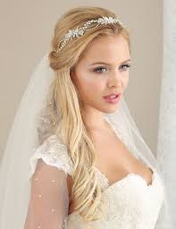 Pin By Brittany M On Wedding Things Wedding Hair Headband Wedding Hair Down Veil Hairstyles