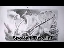 How to draw a kraken. How To Draw A Ship The Kraken Graphite Pencil Youtube
