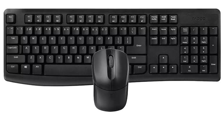 Rapoo X1800Pro Wireless Combo in Black, AI generated
