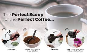 Self packing spring separates a some espresso or tea. Amazon Com Perfect Pod Ez Scoop 2 In 1 Coffee Scoop And Funnel For Single Serve Refillable Capsules 2 Tablespoon Portioned Coffee Scooper Kitchen Dining