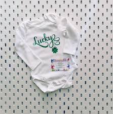 Lucky Irish Baby Onesie Baby Bodysuit Baby Vest Baby Etsy Baby Onesies Baby Vest Irish Baby