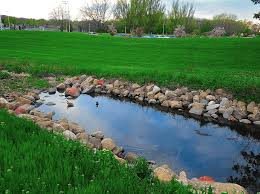 The original cost estimate was ~$200,000.00, but with the implementation of the innovative high strength a site visit was made a year later to observe the vegetative growth and to visually inspect the slopes. 3 Detention Pond Problems And A New Solution Truegrid Pavers