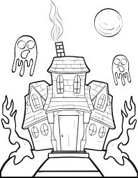 Print colouring pages to read, colour and practise your english. Coloring Pages Haunted House Coloring Page To Download