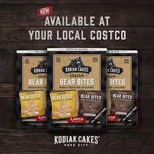 Graham cookies shaped like bears? Bear Bites Now At Your Local Costco In 2021 Costco Protein Costco Kodiak Cakes