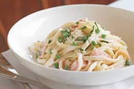 Fettucines Carbonara Repenses Qu Est Ce Qui Mijote De Kraft Recipe Fettuccine Carbonara Pea Recipes Fettuccine Carbonara Recipe