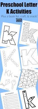 Words that start with or contain the letter x for kids by jennifer l. Letter Of The Week Preschool Letter K Activities Teach Beside Me