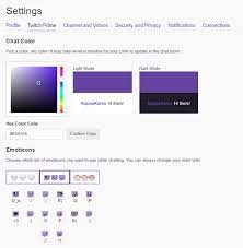 Jan 10, 2021 · the two options available are as follows you can change it through various ways you can change the color by typing in a chat. Twitch Turbo Guide