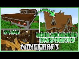 Woodland mansions are rare structures in minecraft. Converting A Woodland Mansion Into An Epic Minecraft Base With World Download Youtube In 2021 Minecraft Projects Minecraft Base Woodland