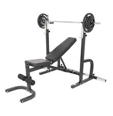 Squat Rack Bench Barbell Standard Weight Plates Package