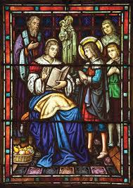 Life Of St John Baptiste De La Salle In Stained Glass Saint Mary S College Chapel A Young John Sta Saint Marys College Patron Saint Of Teachers Saint Marys