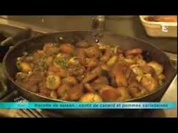 Recette De Saison Confit De Canard Et Pommes De Terre Sarladaises Youtube Recettes De Cuisine Recette Cuisse De Canard Pomme De Terre Sarladaise