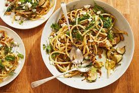 Pasta With Zucchini Feta And Fried Lemon Recipe Recipe Zucchini Feta How To Cook Pasta Recipes