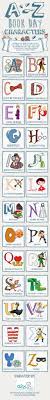 A Z Book Characters Infographic Book Day Costumes Z Book Book Character Day