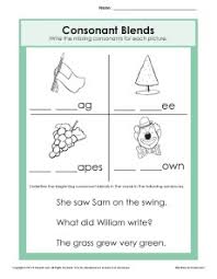 Sounds and phonics worksheets for preschool and kindergarten, including beginning sounds, consonants, vowels and rhyming. Consonant Blends Worksheet Phonics