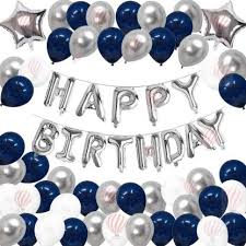 Affordable and search from millions of royalty free images, photos and vectors. Flipkart Com Partyballoonshk Solid Happy Birthday Silver Blue White Balloon Balloon