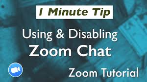 Zoom Tutorial How To Use The Zoom Chat Feature Youtube