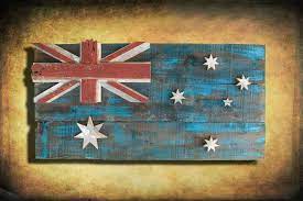 Pin On Handmade Distressed Wooden Australian Flag