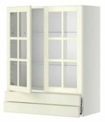 White electric fireplace with bookshelves. Ikea Metod Bodbyn Kitchen Cabinet Glass Doors 2 Drawers Off White 80x100cm Ebay