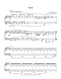 Edith by Heather Pierson Sheet Music for Piano Solo at Sheet Music Direct