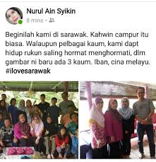 Sebelum kaum iban dan bangsa dayak berpecah kepada beberapa. Sambutan Krismas Dengan Kehadiran Keluarga Cina Melayu Dan Iban Cikgu Emmet Menulis