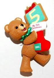 Vintage Hallmark Keepsake Ornament, "child's 5th Xmas" Celebrating Teddy  Bear Years, 2001, Original Box, Price Tab, Artist Ken Crow, QX8395