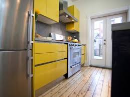 yellow kitchen cabinets: pictures