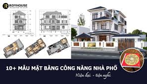 10+ Mẫu mặt bằng công năng nhà phố hiện đại, tiện nghi