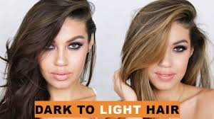 Thinking about trying overtone hair dye? How To Color Hair From Dark To Light Balayage Highlights For Dark Hair Eman Youtube