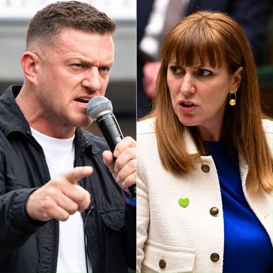 🚨 ANGELA RAYNER TOLD TOMMY ROBINSON TO “SHUT UP” — THEN HE TOOK HER ENTIRE TWEET ONTO LIVE TV AND READ IT WORD FOR WORD 🇬🇧🔥 When Angela Rayner publicly branded Tommy