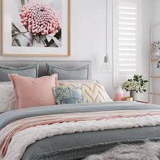Loving The Palette Of This Bedroom Light Blue Blush Pink And White Bedroom Bedroomideas Blue And Pink Bedroom Pink Bedroom Decor Light Blue Bedroom