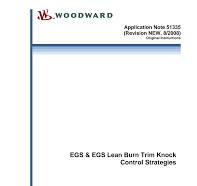 EGS & EGS Lean Burn Trim Knock Control Strategies
