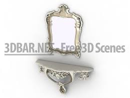 Andrea Fanfani Console Mirror 22 06 11 Mirror Console 3d Model Objects