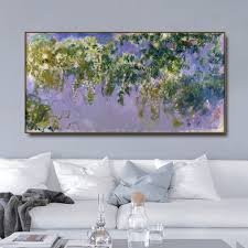 April 2020 wisteria catalog, author: Wisteria By Monet On Canvas Painting Calligraphy Poster Print Living Room House Wall Decor Art Home Decoration Picture Buy At The Price Of 5 06 In Aliexpress Com Imall Com