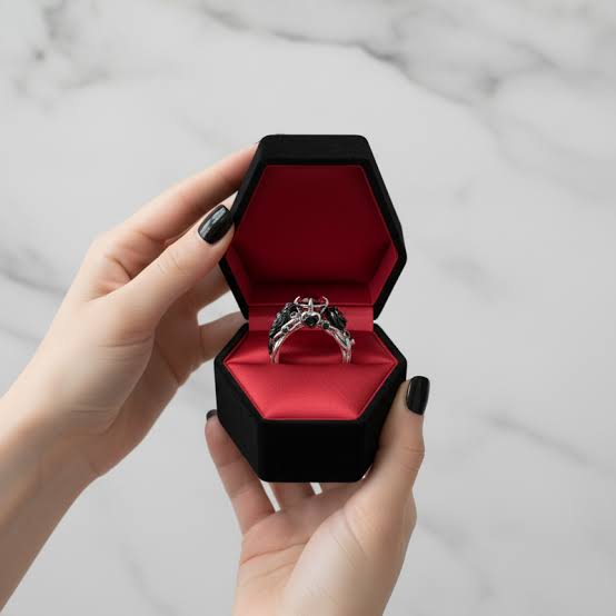 Black Diamonds New York Black Crow- 1.25 Carat Diamond Option Gothic Wedding Ring - Shop