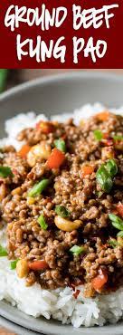 Ground Kung Pao Beef Recipe Beef Recipes For Dinner Beef Dinner Ground Beef Recipes For Dinner