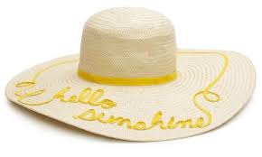 Hello Sunshine Straw Hat Kate Spade Designer Womens Scarves Kate Spade
