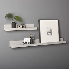 In this video i build two shelves for around $9. Piano Grey Wall Shelves Modern Shelf Decor Shelf Decor Modern Shelf