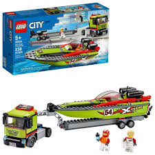 Lego City Race Boat Transporter 60254 Building Sets For Kids Lego City Lego City Sets