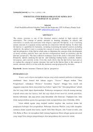 Maaf , yg latin pd surah yasin diatas di ayat 78 dan 79 salah ya? Pdf Struktur Atom Berdasarkan Ilmu Kimia Dan Perspektif Al Quran