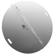 Constructed from 18 gauge galvanized steel and reinforced with an electrostatically applied finish, this lid is guaranteed to last for years to come. 40 Fire Pit Cover Lid Foldable Fireplace Parts Snuffer Cover 430 Stai Vevor Us