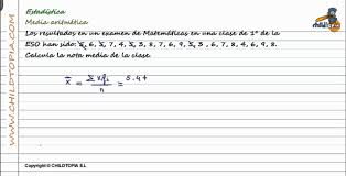 La media es la suma de todas las observaciones dividido por el número total de datos. Estadistica Media Aritmetica 1 De Eso Youtube