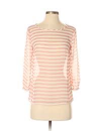 Details About Ann Taylor Loft Outlet Women Pink 3 4 Sleeve Blouse Xs Petite