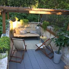 Old Swimming Pool Into A Garden Den Ikea Sinnerlig Sofabed Backyard Outdoor Decor Patio