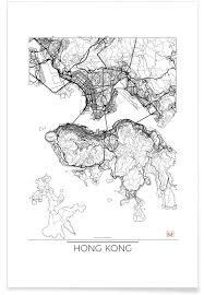 As seen on the physical map of hong kong, it also has several offshore islands including lantau island (the largest one), hong kong island, lamma island, cheung island, po toi island, and others. Hong Kong Minimal Map Poster Juniqe