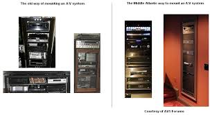 Choose from audio racks with open shelving or the security of closed doors. Middle Atlantic A V Racks 19 Audio Video Rack Home Theater Cabinets Shelves Power Cords