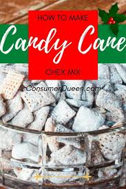Puppy chow is made with any variety of chex, chocolate, peanut butter and powdered sugar. Candy Cane Kisses Puppy Chow Chex Mix Recipe