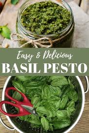 Basil Pesto Recipe With A Video Basil Pesto Recipes Herb Recipes Basil Recipes
